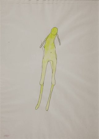 Vanessa Beecroft Senza titolo - 1994 acquarello e matita su carta cm. 49x34...