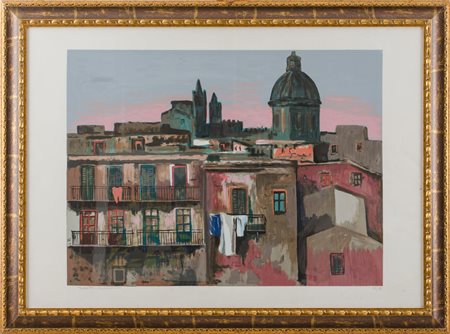 TOTO' BONANNO (Lercara Friddi (PA) 1928 - Palermo 2002) SERIGRAFIA...