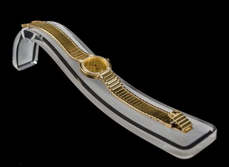 OROLOGIO semirigido Zenith in oro giallo 18 Kt. con brillanti nella ghiera...