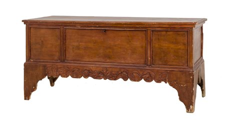 CASSAPANCA in abete. Sicilia prima meta' '800 Misure: cm 179 x 60 x h 78