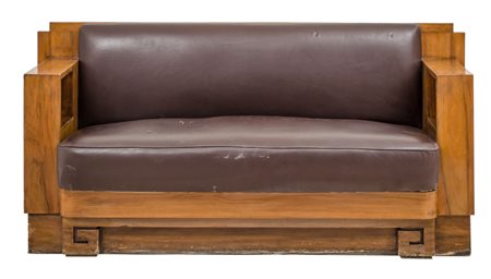 DIVANO deco' in acero. Sicilia meta' '900 Misure: cm 178 x 80 x h 85