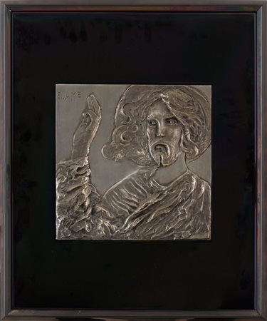 SALVATORE FIUME (Comiso (Rg) 1915 - Milano 1997) BASSORILIEVO in lamina...