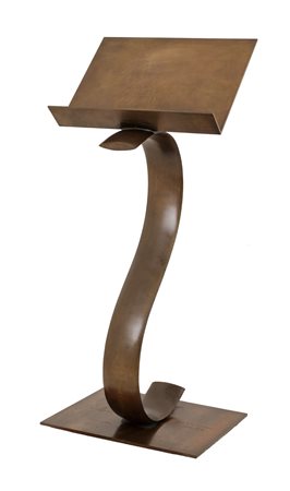 GIACOMO MANZU' (Bergamo 1908 - Roma 1991) LEGGIO in bronzo, esemplare 89/400,...