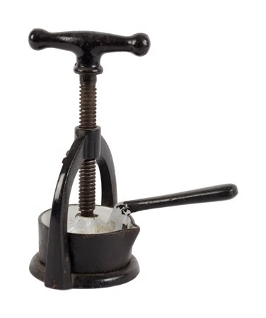 CURIOSO SPREMIAGRUMI in ferro modello Bona 155. Primi '900 Misure: h cm 19,5