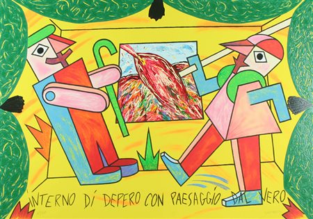 Bruno Donzelli serigrafia senza titolo, cm 70x100 F.to in b a dx Esemplare n°...