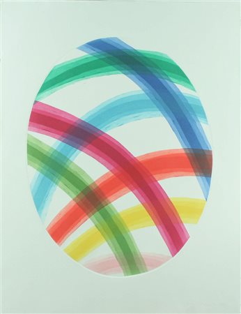 Piero Dorazio acquatinta, 1987 senza titolo, cm 76x58 F.to e datato in b a dx...