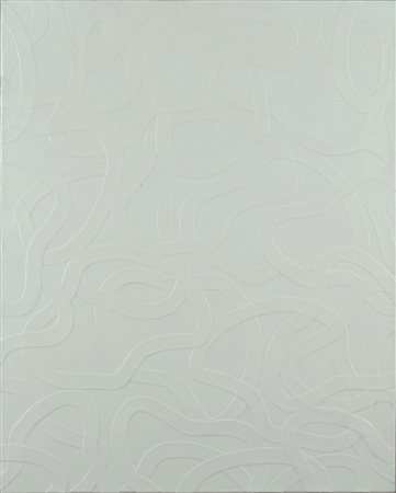 Claudio Asquini olio e collage su tela, 2009 senza titolo, cm 50x40 F.to e...