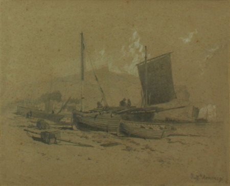 Raffaele Armenise disegno e biacca su carta senza titolo, cm 24x30 F.to in b...