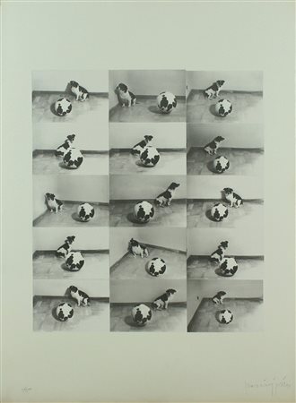 Claudio Parmiggiani litografia, 1975 senza titolo, cm 70x50 F.to in b a dx Al...