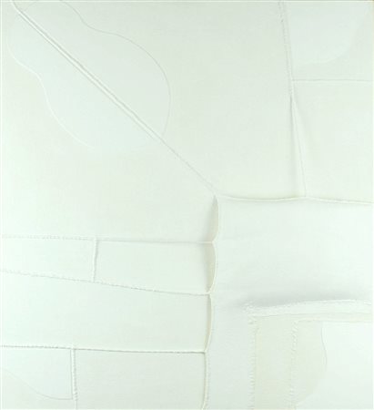 Max Marra tecnica mista su juta, 2013 "Cieli di Cosmos", cm 100x90 Autentica...