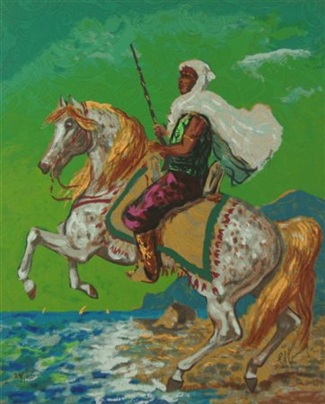 Giovan Francesco Gonzaga serigrafia polimaterica, 1998 senza titolo, cm 50x40...