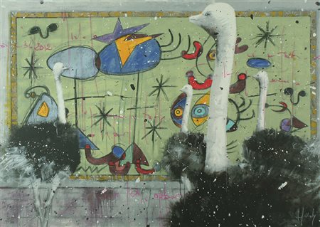 Angelo Accardi serigrafia senza titolo, cm 70x100 F.to in b a dx Esemplare P.A.