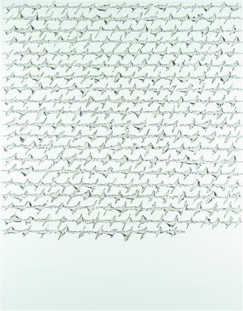 Alfredo Rapetti tecnica mista su tela, 2010 "Scrittura", cm 60x80 F.to al...