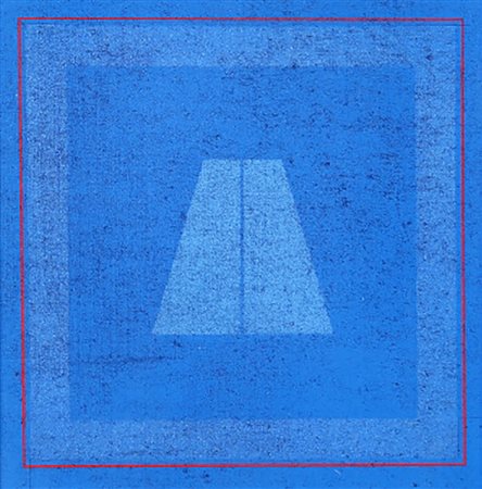 MARIA LUISA DE ROMANS 1928 Congiunzione blu, 1978 Acrilico su tela, cm. 24 x...