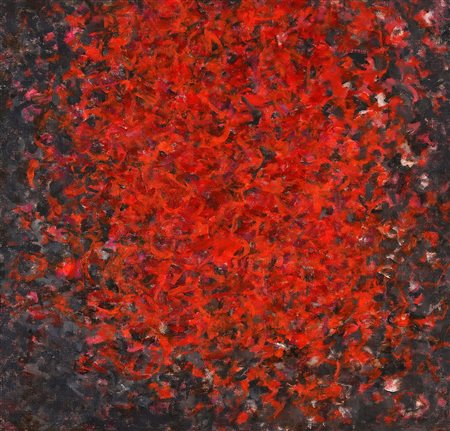 MICHAEL ROELGER 1940 77 OKT III/K75, 1975 Olio su tela, cm. 73 x 70 Firmato e...