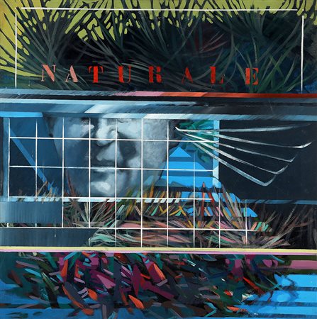 MICHELE ZAZA 1948 Interno esterno, 1968 Olio su tela, cm. 80 x 80 Firmato e...