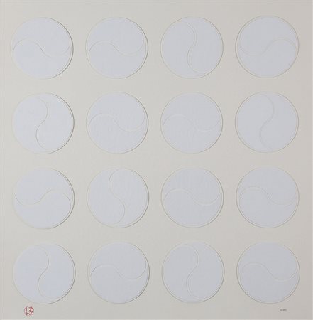 GIORGIO TEARDO 1932 Webstuhl der Zeit, 1972 Collage di cartoni su carta, cm....