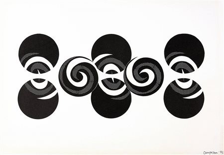 SARA CAMPESAN 1924 Senza titolo, 1973 Tecnica mista e collage su cartoncino,...