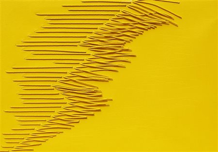 GIOVANNI CAMPUS 1929 Segno luce interrelazione, 1978/80 Pittura e corde su...