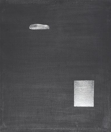 ARTURO VERMI 1928 - 1988 Paesaggio sera, 1966 Acrilico e collage di carta...