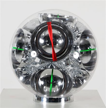 FRANCO COSTALONGA 1933 Oggetto cromocinetico OCSVMMV13, anni '90 Sfere in...