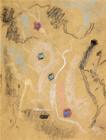 REMO BIANCO 1922 - 1988 Nucleare, 1952 Carboncino, gessi e pastelli su carta,...