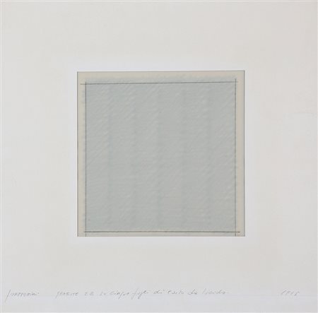 GIANFRANCO ZAPPETTINI 1939 Grafite 2B su cinque fogli di carta da lucido,...