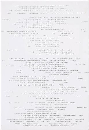 DADAMAINO 1935 - 2004 Alfabeto della mente lettera 13, 1980 Inchiostro su...