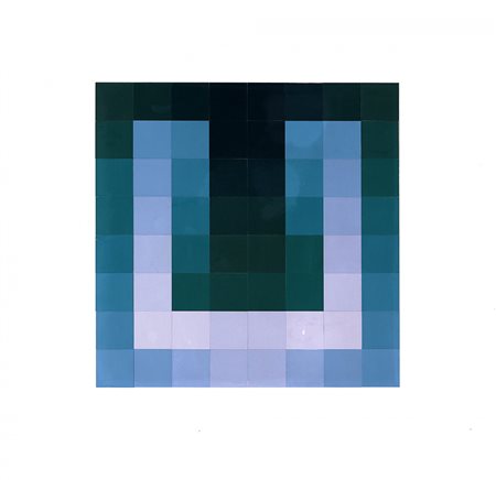 KARL GERSTNER 1930 Senza titolo, 1969 Collage di placche di alluminio...