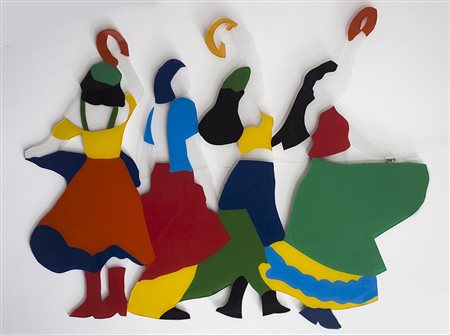 MARCO LODOLA (1955)Gipsy, 2002 Perspex sagomato dipinto a smaltoCm...