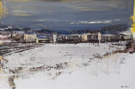 ANTONIO PEDRETTI (1950)Senza Titolo Tecnica mista su cartoncinoCm 60x90Firma...