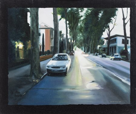 ALFONSO E NICOLA VACCARI (1961)La luce del viale, 2005 Olio su telaCm...