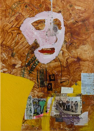 PAUL KOSTABI (1962)Blame it on the rain, 2006 Olio, tecnica mista e collage...