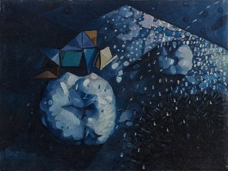 MICHELE ZAZA (1948)Paesaggio, 1981 Olio su telaCm 30x40Firma, titolo e...