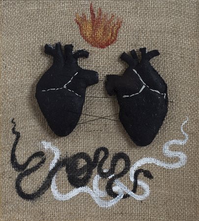 BENEDETTA ZOANI (1989)Senza Titolo, 2016 Collage e tecnica mista su tela di...