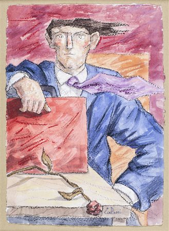 GIAMPAOLO TALANI (1955)Senza Titolo, 2014 Tecnica mista su carta a manoCm...