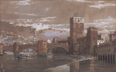 GEORGE CLARKSON STANFIELD (1828-1878)Senza Titolo, 1869 Tecnica mista su...