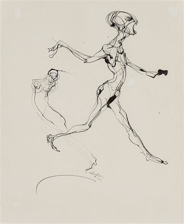 ENRICO COLOMBOTTO ROSSO (1925-2013)Senza Titolo China su cartaCm 54,5x45Firma...