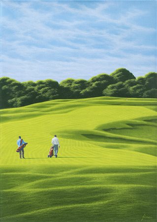 DANIELE FISSORE (1947)Senza Titolo Olio su telaCm 70x50x3Firma al...