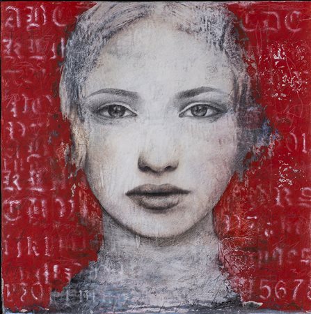 ALAN FECOLA (1980)Lux Aeterna, 2016 Tecnica mista su tavolaCm 30x30Firma,...