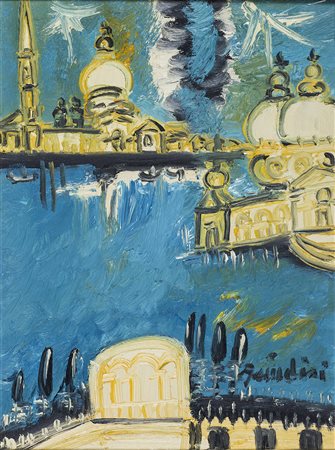 REMO BRINDISI (1918-1996)Venezia Olio su telaCm 40x30Firma al...