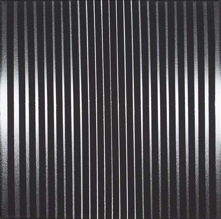 ENNIO FINZI (1931)Luce Vibrazione, 1971-2013 Olio su telaCm 30x30x1,8Firma,...