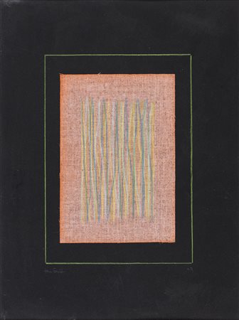 JORRIT TORNQUIST (1938)Portrait, 1979 Pastelli e acquerello su tela applicata...