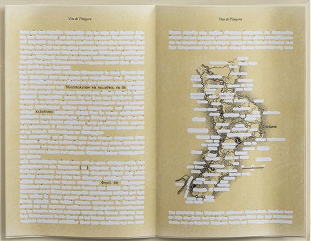 EMILIO ISGRO' (1937)Vita di Pitagora, 2007 Multiplo tridimensionale in carta...