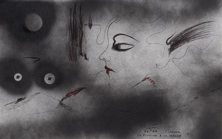 VETTOR PISANI (1934-2011)Le puntine e la vergine, 2006 Tecnica mista su...