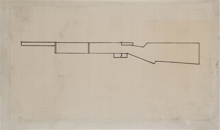 REMO BIANCO (1922-1988)Senza Titolo Pennarelli e grafite su telaCm...