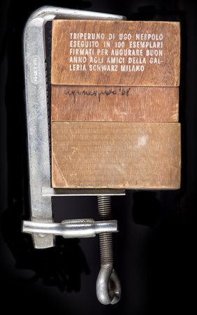 UGO NESPOLO (1941)Triperuno, 1968 Multiplo in legno e ferroCm 18x10x7Firma e...