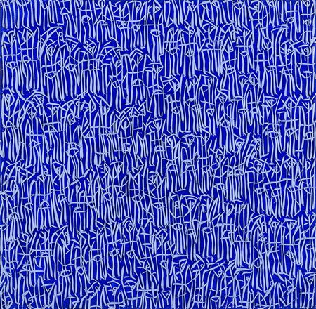 SERGIO FERMARIELLO (1961)Guerrieri, 2011 Pasta di marmo su telaCm 30x30Firma,...