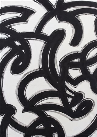 GIOVANNI ASDRUBALI (1955)Senza Titolo, 1987 Olio su telaCm 100x70x2Firma,...