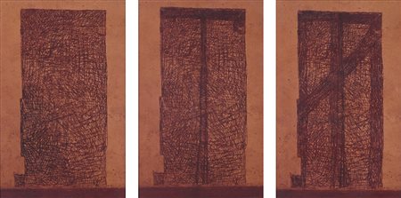 ALBERTO GARUTTI (1948)La Mia Porta, 1980 Trittico di fotografie realizzate in...